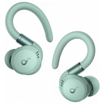 Casti True wireless Anker Soundcore Sport X20, Tehnologie Noise Cancelling, Bluetooth 5.3, IP68, Deep Bass (Verde)