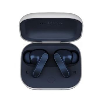 Casti True Wireless Motorola MOTO Buds Guitar, Bluetooth, In-Ear, Smart ANC, Dolby Atmos, Sunet Bose (Albastru)