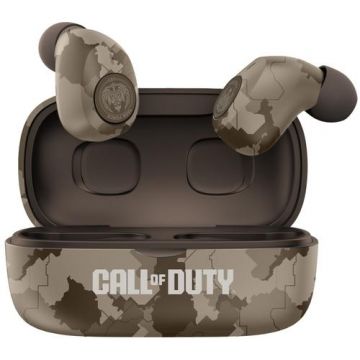 Casti True Wireless OTL Call of Duty Desert Camo, Microfon, Bluetooth (Bej) Casti True Wireless OTL Call of Duty Desert Camo, Microfon, Bluetooth (Bej)