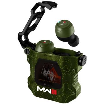 Casti True Wireless OTL Call of Duty Modern Warfare 3, Microfon, Bluetooth (Verde)