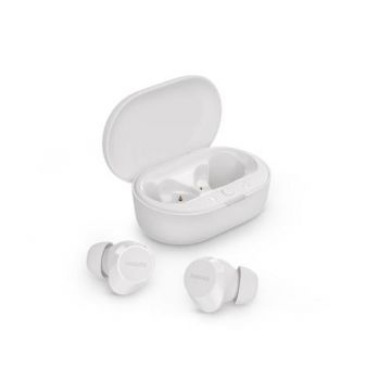 Casti True Wireless Philips TAT1209WT/00, Bluetooth 5.3, Control tactil, IPX4 (Alb)