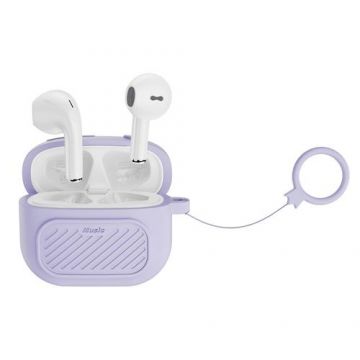 Casti True Wireless XO Design X26, Bluetooth 5.1, Microfon (Alb/Mov)