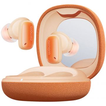 Casti Wireless Air Nora 2 Bluetooth 5.3 Autonomie Totala 30h Portocaliu