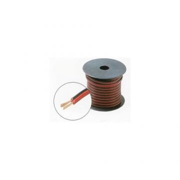 Cablu difuzor plat Emtex rosu-negru 2 x 0.35, 100m Cablu difuzor plat Emtex rosu-negru 2 x 0.35, 100m