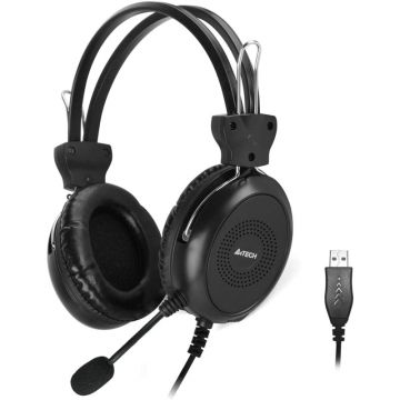 Casti A4Tech On-Ear, HU-30 Black