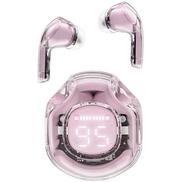 Casti Fara Fir TWS T8 Bluetooth 5.3 IPX4 Roz