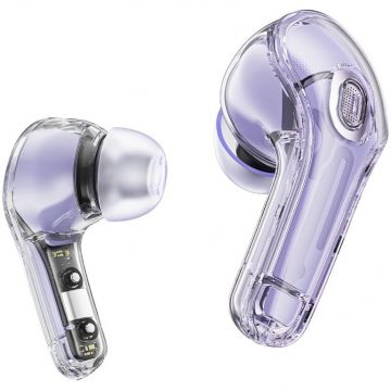 Casti Fara Fir TWS T8 Bluetooth 5.3 IPX4 Violet