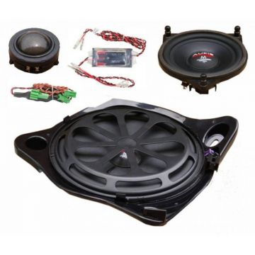 KIT Sistem component Dedicat Mercedes Clasa C W205 m-fit 150W pe 3 căi Audio System German Sound