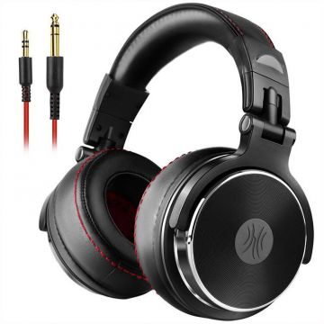 ONEODIO Casca OneOdio cu fir detasabil, tip over ear, utilizare profesionala, DJ, conectare prin Jack 3.5 mm | Jack 6.35 mm, difuzor 50 mm, impedanta 32 Ohm, negru, Pro50-Black