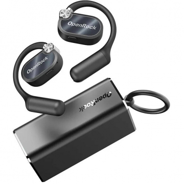 Casti OpenRock X Open-Ear IPX5 Bluetooth USB-C 12h Negru
