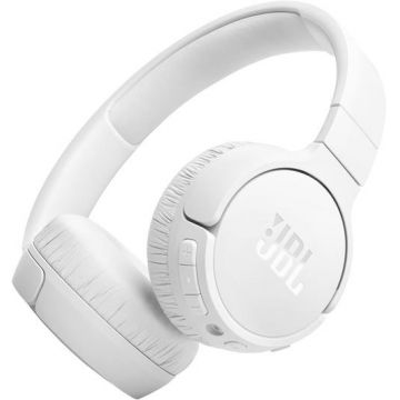 Casti Stereo Wireless JBL Tune 670NC, Bluetooth 5.3, Over-ear, ANC, Conexiune Multi-Point (Alb)