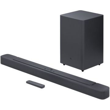 JBL Soundbar JBL BAR 2.1 Deep Bass (MK2), 2.1, 300W, Dolby Digital, Bluetooth, Wireless Subwoofer, Negru JBL Soundbar JBL BAR 2.1 Deep Bass (MK2), 2.1, 300W, Dolby Digital, Bluetooth, Wireless Subwoofer, Negru