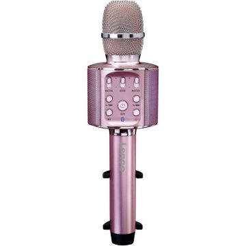 Lenco Microfon Karaoke Lenco BMC-090PK Bluetooth USB Roz