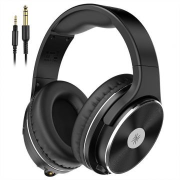 ONEODIO Casca OneOdio cu fir detasabil, tip over ear, utilizare profesionala, DJ, multimedia, conectare prin Jack 3.5 mm | Jack 6.35 mm, difuzor 50 mm, impedanta 32 Ohm, negru, Studio-HiFi