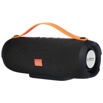 Savio Boxa portabila Savio BS-023, 2x5W, Bluetooth, Functie handsfree, USB, SD, AUX, Radio FM, 1200 mAh, Negru Savio Boxa portabila Savio BS-023, 2x5W, Bluetooth, Functie handsfree, USB, SD, AUX, Radio FM, 1200 mAh, Negru