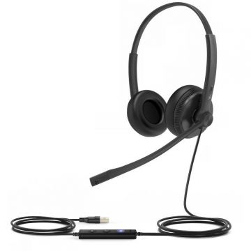 YEALINK Yealink UH34 Căști duble pentru ambele urechi cu conector USB pentru echipe