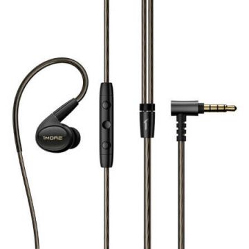 Casti Telefon 5mW 1.25m Gold-Plated Jack 3.5mm  Negru