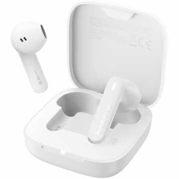 Casti Fara Fir AirGo AS01 Open-Ear TWS Wireless Bluetooth 5.3 Alb