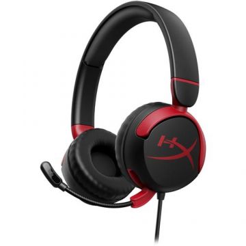 Casti gaming HyperX Cloud Mini, Compatibil Nintendo Switch/Xbox/Playstation,  Jack 3.5 mm, Negru