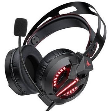 Casti M180B PRO Gaming  20KHz 116dB  50mm   USB 3.5mm Jack   2.2m LED Negru
