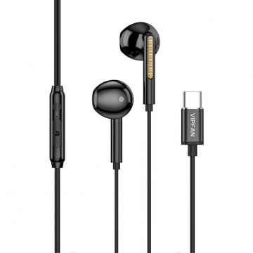Casti M11 USB-C In-Ear 12mm TPE Negru
