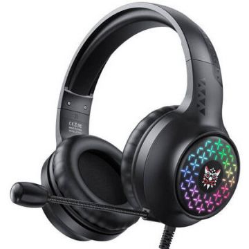 Casti X7 PRO Gaming    40mm 101dB Omnidirectional 20kHz USB   3.5 mm Jack LED Negru