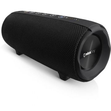 Niceboy Boxa portabila Niceboy Raze 3 Titan, Wireless, 50 W, Bluetooth 5.0, FM, USB, AUX, MicroSD, functie powerbank, IP67, MaxxBass, microfon, Negru