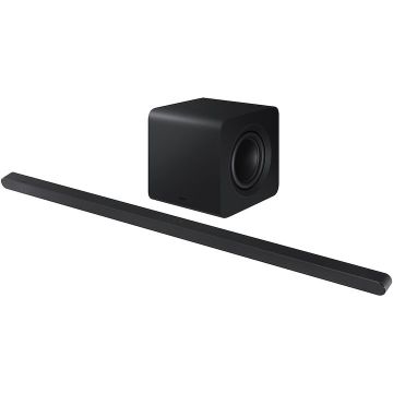 Samsung Soundbar Samsung HW-S800D, 3.1.2, 330W, Bluetooth, Wi-Fi, Subwoofer wireless, Dolby Atmos, Negru titan Samsung Soundbar Samsung HW-S800D, 3.1.2, 330W, Bluetooth, Wi-Fi, Subwoofer wireless, Dolby Atmos, Negru titan