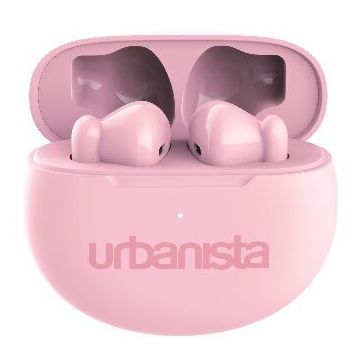 Casti Audio Austin True Wireless Bluetooth 5.3 Microfon Control Tactil IPX Redare Pana La 5 Ore Incarcare USB-C Roz