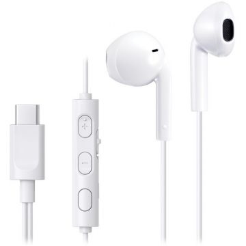 Casti HA-FR17UC USB Type-C In-Ear Alb