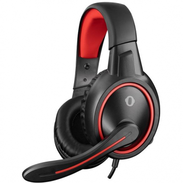 RAMPAGE Casti cu fir SN-GX1 Ergo, Snopy, Cu microfon, Rosu-Negru (rampage34973)
