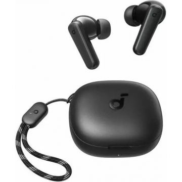 Anker Casti TWS Anker „Soundcore R50i v2”, tip butoni, utilizare multimedia, Bluetooth 5.3, 2 x mic, durata baterie pana la 30 ore, alb