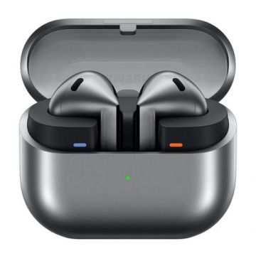 Casti True Wireless Samsung Galaxy Buds 3, Bluetooth, In-ear, ANC, 360 Audio, IP57 (Gri/Non-Eu)