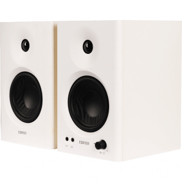 edifier BOXE EDIFIER 2.0, RMS:  42W (2 x 21W), studio monitor, volum, bass, treble, intrare jack 6.35 TRS balanced, RCA, iesire casti, white