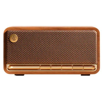edifier Difuzor bluetooth portabil EDIFIER, RMS: 20W (10W+10W), BT 5.0, AUX, microSD, USB, bateria Li-ion incorporata tine 10h (2600mAh), design retro (radio vintage anii 1960), MDF, maro