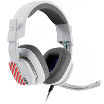 Logitech Casti gaming cu fir Logitech A10, Microfon, Multiplatforma, Alb