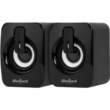 Rebel Boxe PC Rebel CS-15, 2.0, Negru