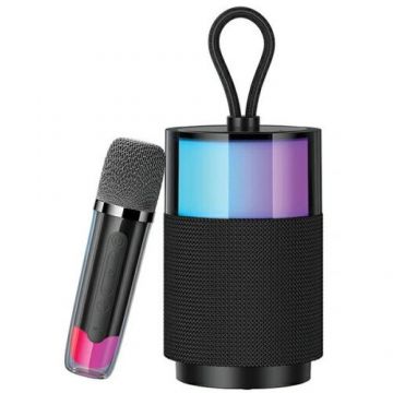 Usams Difuzor USAMS Bluetooth 5.3, Seria YIN, cu microfon fără fir, Negru Usams Difuzor USAMS Bluetooth 5.3, Seria YIN, cu microfon fără fir, Negru