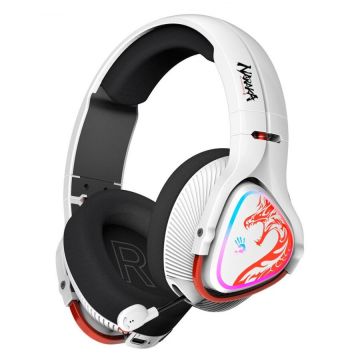 A4tech Casti Gaming A4TECH Bloody MR720 Naraka, RGB, Bluetooth + USB, Alb