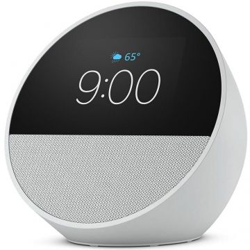 Amazon Boxa inteligenta Amazon Echo Spot 2024, Display 2.83, Wi-Fi, Bluetooth, Alb