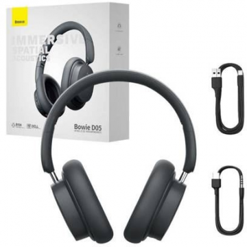 BASEUS Casti Fara Fir BT 5.3, Active Noise Cancellation - Baseus Bowie D05 (NGTD020213) - Gri