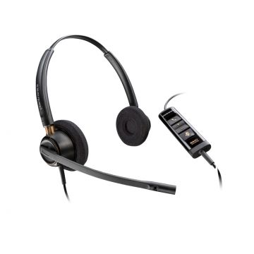 Căști Stereo Poly EncorePro 525 cu USB-A, Certificare Microsoft Teams – Sunet Clar pentru Profesioniști