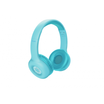Casti Stereo Trust Nouna WS kids, Bluetooh, Microfon (Albastru)