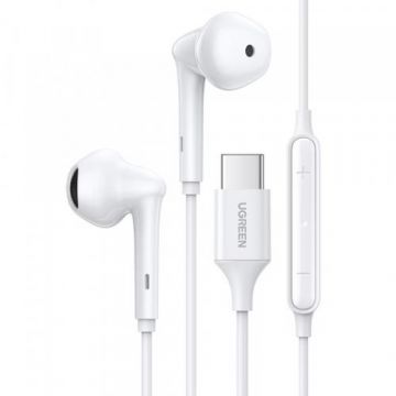 Casti Stereo Ugreen EP101, USB-C (Alb) Casti Stereo Ugreen EP101, USB-C (Alb)