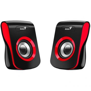 genius Boxe GENIUS 2.0, RMS:  6W (2 x 3W), USB power, rosu