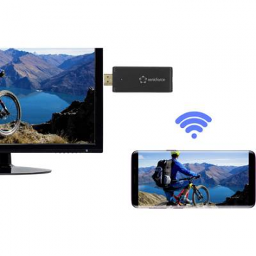 Renkforce Stick de streaming HDMI Renkforce renkCast 3 AirPlay, Miracast, DLNA, antenă externă (RF-3386052)