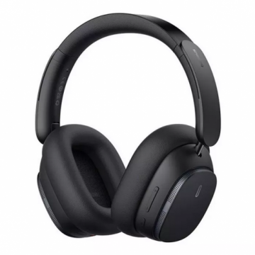 BASEUS Casti Over the Ear Baseus Bowie H1 Pro, Wireless, Bluetooth 5.3, ANC, Autonomie 80 ore, Negru