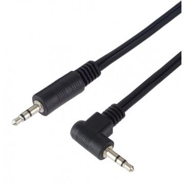 Cablu audio jack 3.5mm T-T drepti/unghi 90 grade 5m, KJACKMM5-90