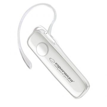 Casca Mono Wireless in-ear Esperanza Celebes EH184W, Bluetooth v.4.2, Hands Free, conexiune multipoint (Alb)