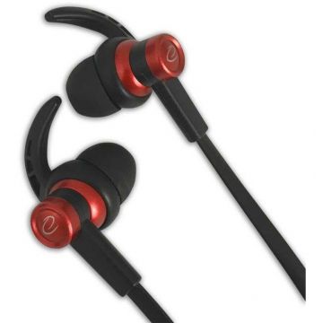 Casti Audio EH201KR cu Microfon Negru/Rosu